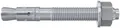 Produktbild: fischer Bolzenanker FBN II 20/120 Gewinde: M20 x 90 mm|Bohrernenndurchmesser: 20 mm|Gewinde: M20 mm|Max. Dicke des Anbauteils: 120 mm|Ankerlänge: 277 mm