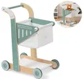 Produktbild: Einkaufswagen SHOPPY aus Holz für Kinder (Salbeigrün)