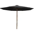 Produktbild: vidaXL Sonnenschirm mit Holzmast 350 cm Schwarz