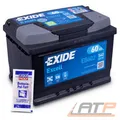 Produktbild: EXIDE AUTOBATTERIE 12V 60Ah STARTERBATTERIE 520A EB602 EXCELL+BATTERIE POL FETT