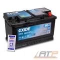 Produktbild: EXIDE AUTOBATTERIE 12V 80Ah STARTERBATTERIE 800A EL800 EFB START STOPP+POL FETT