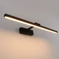 Produktbild: Klighten LED Spiegellampe Bad 61cm, 180 Grad Drehung Wandleuchte für bad IP44, 18W 1170 Lumen Spiegelleuchte Bad, Badlampe Wand Aluminium, Warmweiß 3000K, Schwarz