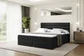 Produktbild: ALTDECOR Boxspringbett mit H4 Matratze und Topper - 180 x 200 cm - CELESTIA - Schwarz Samt - Polsterbett mit Bettkasten und Lattenrost, Bett mit Stauraum