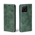 Produktbild: LBH Handyhülle für Xiaomi 13T / Xiaomi 13T Pro in Grün mit Karten- und Geldfach Smartphone Hülle mit Standfunktion Flip Case Schutzhülle Magnetverschluss Vintage