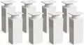 Produktbild: 8er Set sossai moderne Möbelfüße in Weiß 100mm höhenverstellbar Schrankfüße Sockelfüße