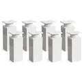 Produktbild: sossai® Möbelfuß Design-Möbelfüße, 4er & 8er Set, höhenverstellbar MFV1, Farbe: Weiß, (8-St), Farbe: Weiß weiß 10 cm