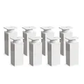 Produktbild: Sossai Verstellbare Möbelfüße MFV1, 8er Set, weiß, 100 mm hoch, Vierkantprofil, ideal für Schränke und Stauraummöbel