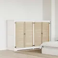 Produktbild: vidaXL Schranktür 4 pcs Natur 49,5 x 2,1 x 110 cm Massives Kiefernholz