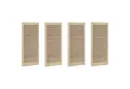 Produktbild: vidaXL Schranktür Schranktür 4 pcs Natur 49,5 x 2,1 x 110 cm Massives Kiefernholz (4 St)