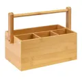 Produktbild: Westmark Küchen-Organizer/Tischbutler, 4 Fächer, mit Tragegriff, Maße: 28 x 15 x 22 cm, Bambus, Tapas + Friends, Hellbraun, 69802270