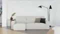 Produktbild: Idohome – Moderne Ecksofa mit Schlaffunktion und L-förmigen, Universale Couch, Sofa, Bettcouch, JOBO - Farbe Beige Poso 100