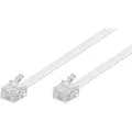 Produktbild: Goobay Telefonkabel 93063 Anschlusskabel, 10m, RJ11-Stecker / RJ11-Stecker, weiß