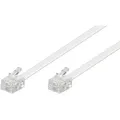 Produktbild: Wentronic Goobay TEL Modularanschlusskabel RJ11 6P4C Stecker 4polig 10m Weiß