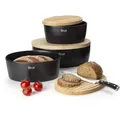 Produktbild: Continenta Brottopf Keramik oval, schwarz
