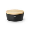 Produktbild: CONTINENTA Brottopf oval mit Holzdeckel  27 x 20 x 12,5 cm schwarz