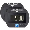 Produktbild: Needit 2X elektronische Parkscheibe Park Lite I automatische Parkscheibe elektrisch mit Zulassung vom Kraftfahrt-Bundesamt I Digitale Parkuhr mit 2 Displays & vielen Funktionen, langlebig&zuverlässig