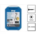 Produktbild: Kreg Pocket-Hole Linsenkopfschraube 32 mm 100 Stk ( SML-F125-100 ) Vierkantantrieb Teilgewinde Feing (100 Schrauben pro Stück) (20846602)