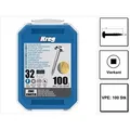 Produktbild: Kreg - Pocket-Hole Linsenkopfschraube 32 mm 100 Stk ( SML-F125-100 ) Vierkantantrieb Teilgewinde Feingewinde selbstschneidend verzinkt