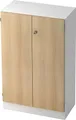 Produktbild: HAMMERBACHER Aktenschrank Schrank Solid 3OH BxTxH 80x42x127cm Griff SG Weiß/Eiche