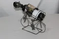 Produktbild: Weinflaschenhalter Rennrad Fahrrad Radrennfahrer Metall Weingeschenk
