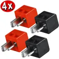 Produktbild: 4 x Lautsprecher Stecker, Boxenstecker, 4 Stück im Set, rot schwarz, schraubbar
