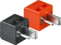 Produktbild: Lautsprecher Stecker Set Mini-DIN, Winkel  Set rot / schwarz, schraubbar, KFZ
