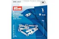 Produktbild: 265227 Hosen/Rockhaken und Stege ST 9 mm silberfarbig, Metal, Silber, Maulbreite