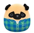 Produktbild: Jazwares Plüschfigur Squishmallows Plüschfigur Brown Pug in Green and Blue Flannel Shirt Pr