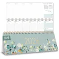 Produktbild: Tischkalender 2026 mit Aufsteller / Minty Leaves / Häfft-Verlag