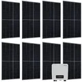 Produktbild: Juskys Solaranlage, 3000 W, (3 kW Photovoltaik-Anlage mit 8 Solarpaneelen & Wechselrichter), 3000 W, Komplettset, 8 Module, Wechselrichter, WLAN & App schwarz