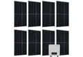 Produktbild: Juskys Solaranlage, 3000 W, (3 kW Photovoltaik-Anlage mit 8 Solarpaneelen & Wechselrichter), 3000 W, Komplettset, 8 Module, Wechselrichter, WLAN & App