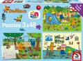 Produktbild: Ein Tag mit der Maus, 3x48 Teile Puzzle | Kinderpuzzle, Die Maus | Spiel | 56394