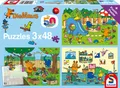 Produktbild: Ein Tag mit der Maus, 3x48 Teile Puzzle