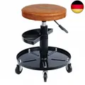 Produktbild: HASKYY Werkstatthocker Rollhocker | Höhe 430-580mm I Sitz Geleinlage |