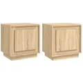 Produktbild: vidaXL Nachttische 2 Stk. Sonoma-Eiche 44x35x45 cm Holzwerkstoff
