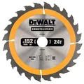 Produktbild: Dewalt Bau-Kreissägeblatt für Handkreissägen (152/20, 24WZ, für schnelle Schnitte, 1 Stück) DT1930-QZ