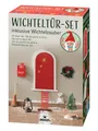 Produktbild: moses. Wichteltür-Set Weihnachtszauber – 9-teiliges Set mit 24 Wichtelbriefen, skandinavische Weihnachtstradition für Kinder, detailreiches Zubehör für Advent und Weihnachten