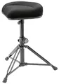 Produktbild: K&M 14056 Drummersitz Nick Schwarz - Stahl, Stoff-Bezug - Ergonomischer Hocker für Schlagzeuger - großer Sitz, klappbar