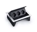 Produktbild: EVOline® FlipTop PUSH S 3x VDE Steckdosen