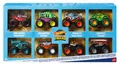 Produktbild: Monster Trucks Set aus 8 Die-Cast-Spielzeugtrucks im Maßstab 164 mit Hero und...