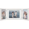 Produktbild: Bilderrahmen Collage Weiß 3 Bilder für 10x15 13x18 cm Holz Fotorahmen