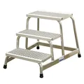 Produktbild: Montagetritt Krause STABILO 1 stufig Gitterrost 240 mm tiefe Stufen Alu Gitterroststufen 805317