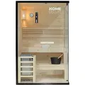 Produktbild: Traditionelle Sauna Shadow M - 120 X 120 Cm Für 2 Personen Größe M Sauna Saunakabine Ecksauna Massivholz - Home Deluxe
