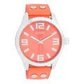 Produktbild: Oozoo Armbanduhr Basic Neon Line mit Lederband 47 MM Neon rot / Neon rot C1073