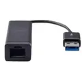 Produktbild: DELL 470-ABBT Adapter USB 3.0 zu Gigabit Ethernet, schwarz