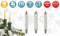 Produktbild: Ersatz Birne Lichterkette Weihnachten Winter 3er Set Schaftkerze 23 V 3 W E10