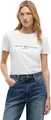 Produktbild: Tommy Hilfiger Damen T-Shirt Kurzarm Heritage Rundhalsausschnitt, Weiß (White), XS