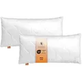 Produktbild: Kopfkissen 50 x 75 cm, Schlafkissen, 2er Set, 100% Mikrofaser, für Allergiker geeignet, sleepling Basic 100 - Weiß