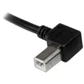 Produktbild: STARTECH 2m Left Angle USB B Cable Peripheriegeräte & Zubehör Kabel & Adapter - USB & Thunderbolt
