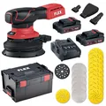 Produktbild: Flex Akku-Exzenterschleifer 18 V ORE 2-125 18-EC 2 Akkus + 122tlg. Schleifmittel